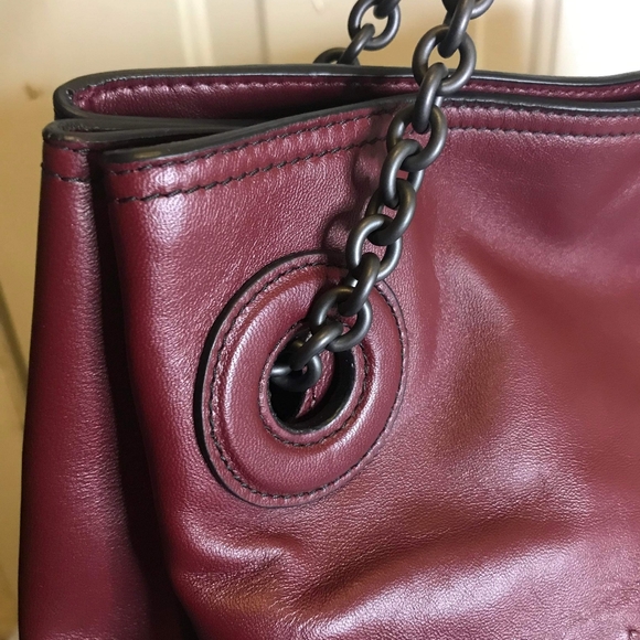 BOTTEGA VENETA ♨️VINTAGE Entrecciato HOBO Handbag in maroon - Picture 7 of 15